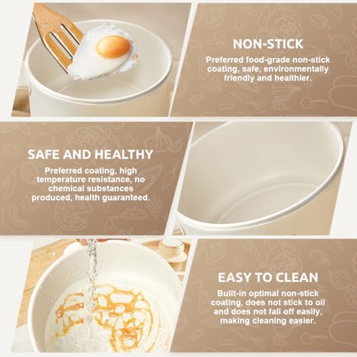 Bar® Electric Kettle for Cooking with Steamer 2.5L Electric Cooker Non-Stick Electric Rice Cooker Adjustable 800W Power Multifunctional Cooker for Frying, Steaming, Boiling Bar® Electric Kettle for Cooking with Steamer 2.5L Electric Cooker Non-Stick Electric Rice Cooker Adjustable 800W Power Multifunctional Cooker for Frying, Steaming, Boiling